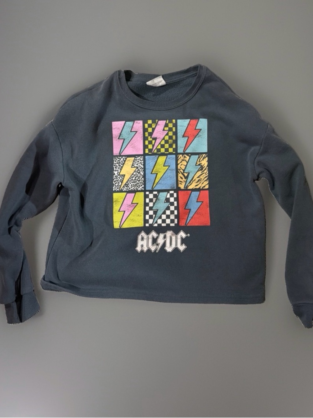 Girls AC/DC Graphic Crewneck Sweatshirt